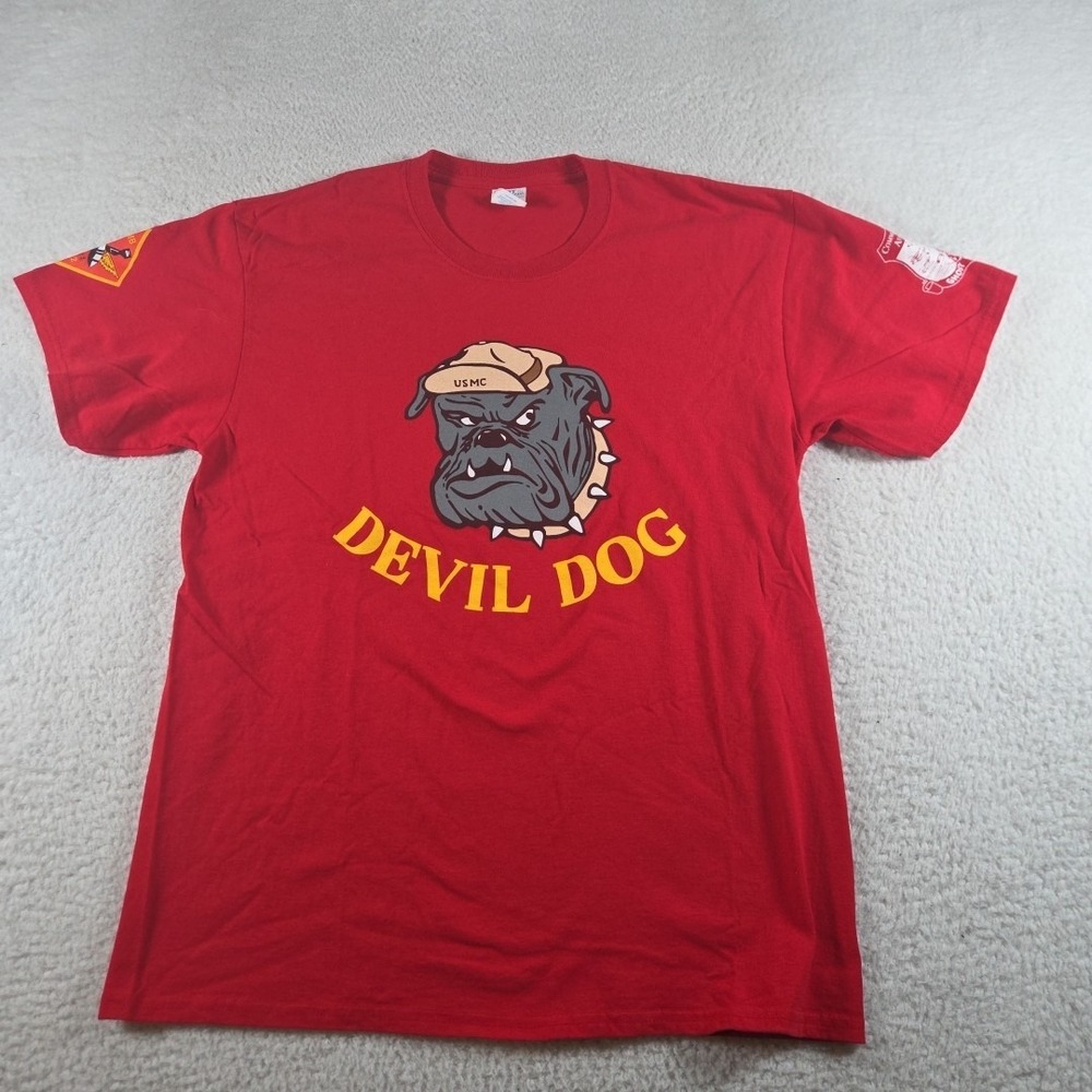 United States Marines Devil Dog‎ T-Shirt Commemorative Ghost Squadron Size Large